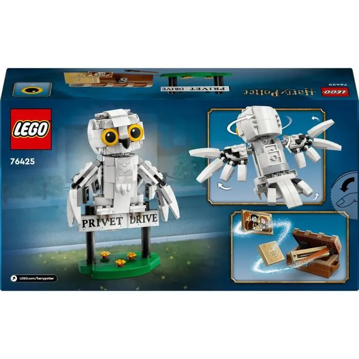 Lego Harry Potter 76425 Hedwig en 4 Privet Drive, Juguete de Construcción para Niños