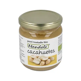 MANDOLE Puro de Cacahuete Tostado Bio 375g