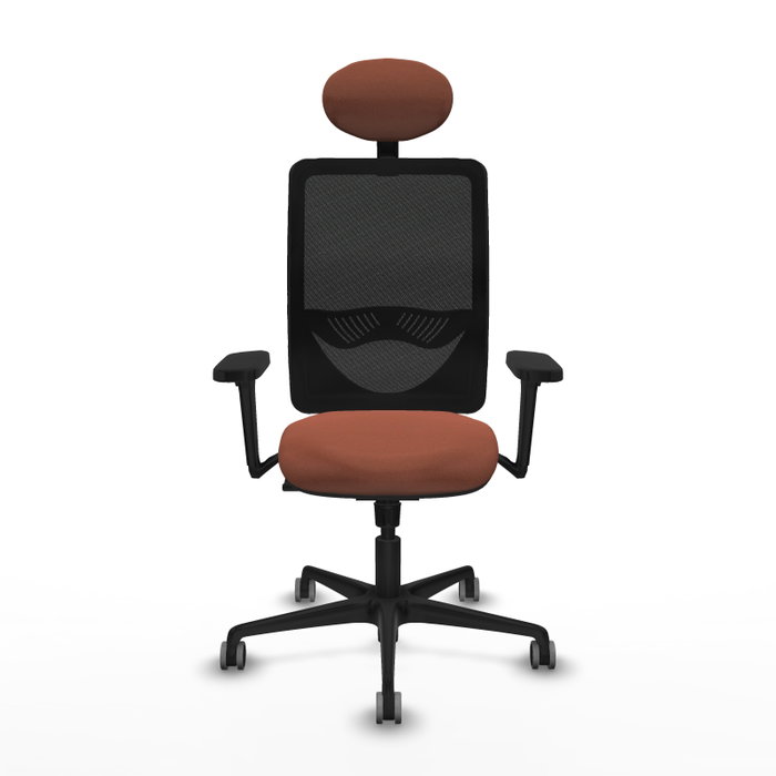 PIQUERAS Y CRESPO Silla de oficina Zulema con mecanismo Sincro, Marrón y Negro PIQUERAS Y CRESPO Silla de oficina Zulema con mecanismo Sincro, Marrón y Negro