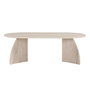Hanah Home Melina - Travertine Mesa de Café, Travertino, Tablero de Melamina 18mm, 120x60x40 cm, Capacidad de Carga 25 kg