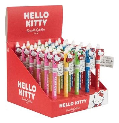 Hello Kitty Bolígrafo de gel borrable Poses Expositor (30)