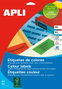 Apli Etiquetas Autoadhesivas Azul 105x37mm 320 uds.