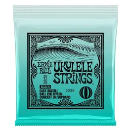 ERNIEBALL Cuerdas Ukelele Concert / Soprano Negro