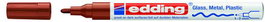 EDDING 751 Marcador de Tinta Opaca Permanente Cónico Marrón (Set de 10)
