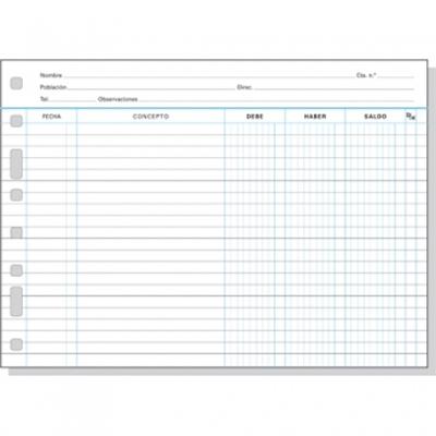 Finocam Recambio Multifin Cuentas Corrientes 3006 Folio Apaisado 50 Hojas 90 gr Finocam Recambio Multifin Cuentas Corrientes 3006 Folio Apaisado 50 Hojas 90 gr