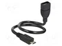 DeLOCK 83927 Cable USB 2.0 Micro-B a USB tipo A OTG 0,35 m