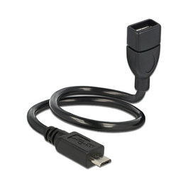 DeLOCK Cable USB 2.0 Micro-B a USB Tipo-A OTG 0,35 m 83927