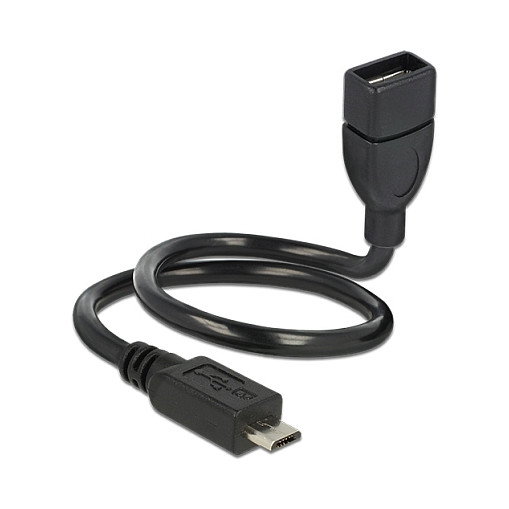 DeLOCK 83927 Cable USB 2.0 Micro-B a USB tipo A OTG 0,35 m