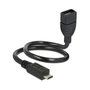 DeLOCK 83927 Cable USB 2.0 Micro-B a USB tipo A OTG 0,35 m