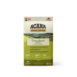 Acana Grasslands Prairie Comida para Perros Adultos con Cordero, Pato y Pescado, 11,4 kg