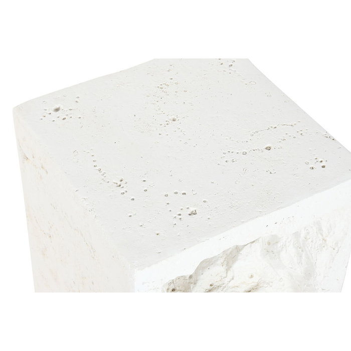 DKD Home Decor Mesita Auxiliar Moderno Blanco 40 x 46 x 40 cm DKD Home Decor Mesita Auxiliar Moderno Blanco 40 x 46 x 40 cm