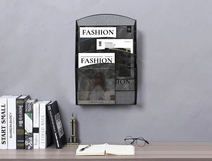 Q-connect Expositor Mural de Pared 5 Bandejas DIN A4 Negro 9,3x31,5x44 cm Q-connect Expositor Mural de Pared 5 Bandejas DIN A4 Negro 9,3x31,5x44 cm