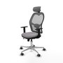 PIQUERAS Y CRESPO Silla de oficina Jorquera Gris con mecanismo Sincro/Traslack