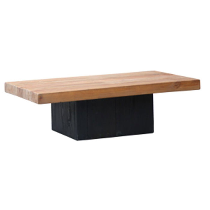 DKD Home Decor Mesa de Centro de Pino y Madera Reciclada 135x70x40