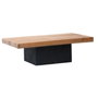 DKD Home Decor Mesa de Centro de Pino y Madera Reciclada 135x70x40