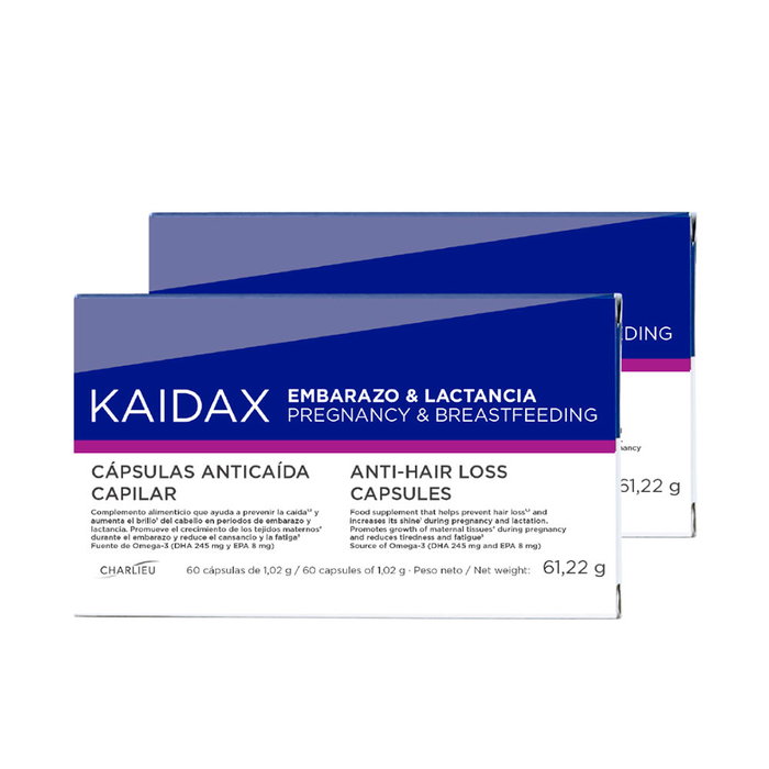 Kaidax Pack de 2 unidades de 60 Cápsulas para Embarazo y Lactancia Kaidax Pack de 2 unidades de 60 Cápsulas para Embarazo y Lactancia