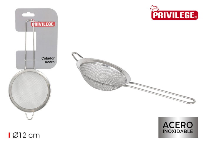 Wooow Colador Acero Inoxidable 12 cm Privilege - Colador de Cocina con 12 cm de Diámetro (36 Unidades) Wooow Colador Acero Inoxidable 12 cm Privilege - Colador de Cocina con 12 cm de Diámetro (36 Unidades)