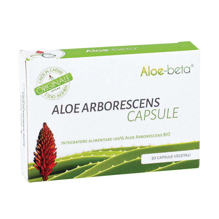 ALOE BETA Aloe Arborescens Aloe Cápsulas 100% Aloe 30un