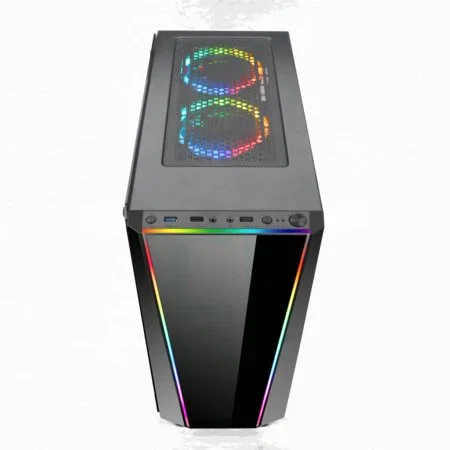 Redragon Tailgate GC-702 Midi Tower Negro y Transparente