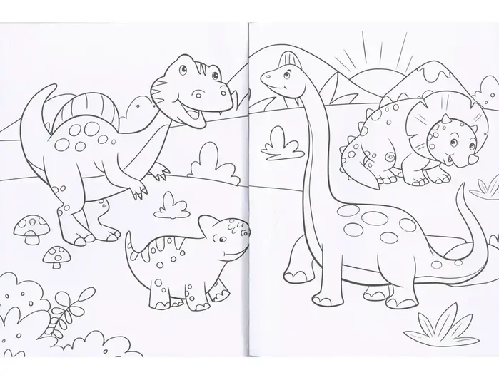 Susaeta Cuaderno de colorear dinosaurios 192 páginas 21x28 cm Susaeta Cuaderno de colorear dinosaurios 192 páginas 21x28 cm