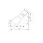 GSC Evolution Aplique de pared simple Serie Selna GU10 Blanco