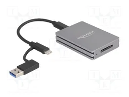 DeLOCK Lector de tarjetas USB Type-C para CFexpress tipo A, Gris
