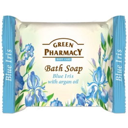 Green Pharmacy Jabón De Baño En Pastilla Iris Azul Con Aceite De Argán 100G