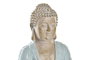 DKD Home Decor Figura de Buda en Resina Surtida Verde, Azul y Blanco