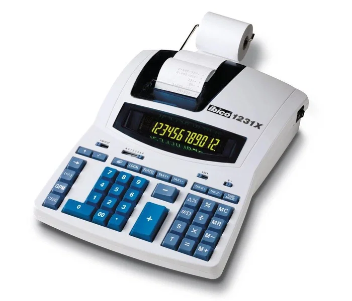 IBICO 1231X Calculadora Impresora de 12 Dígitos