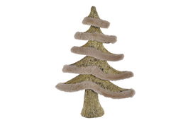 DKD Home Decor Árbol Navidad Tradicional Dorado 15 x 69 x 50 cm