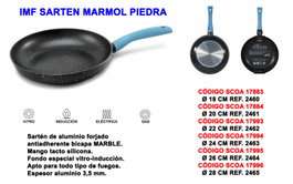 BAJA IMF Sartén Mármol Piedra 28 cm REF 2465