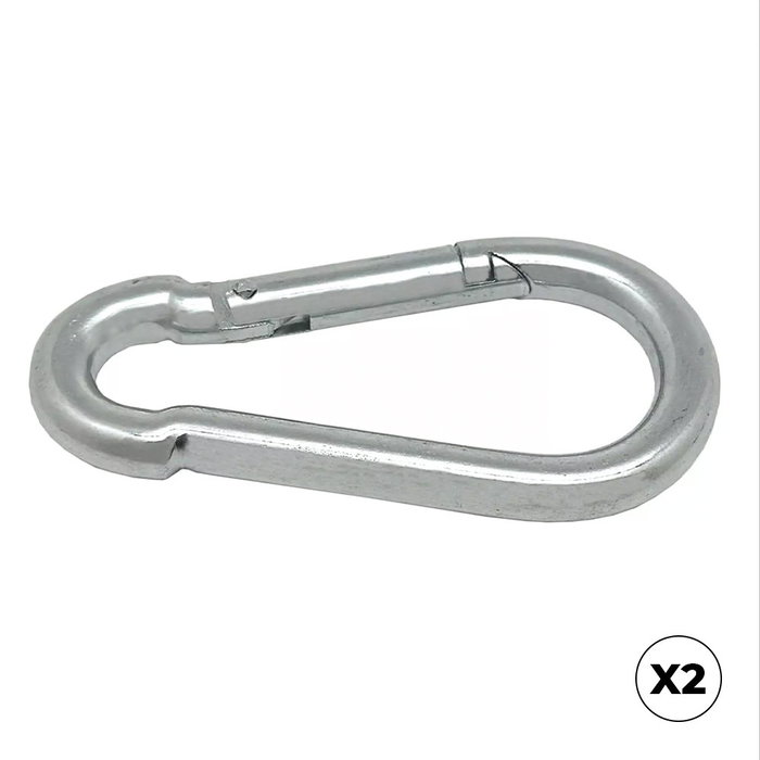 Edm Mosquetón bombero MSQ01 sin seguro de acero galvanizado 6 x 60 mm Edm Mosquetón bombero MSQ01 sin seguro de acero galvanizado 6 x 60 mm