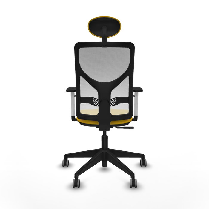PIQUERAS Y CRESPO Silla de oficina Motilla Amarillo y Blanco PIQUERAS Y CRESPO Silla de oficina Motilla Amarillo y Blanco