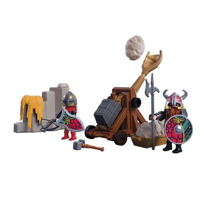 Playmobil Catapulta De Caballeros Dragón Knights 72117 Español +4 Años