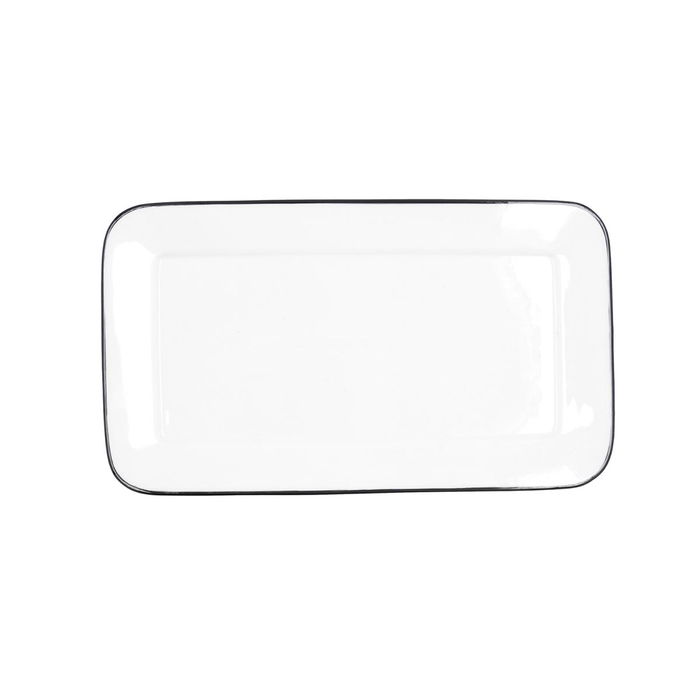 Fuente Porcelana Gastro Black Quid 31x18 cm (6 Unidades)