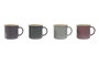 DKD Home Decor Taza Moderna Azul Granate Gres 8 x 7.6 x 10.4 cm (12 Unidades)