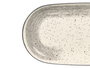 Vessia Bandeja ovalada de porcelana patinada en color gris, dimensiones 33x15.5 cm (Set de 24)