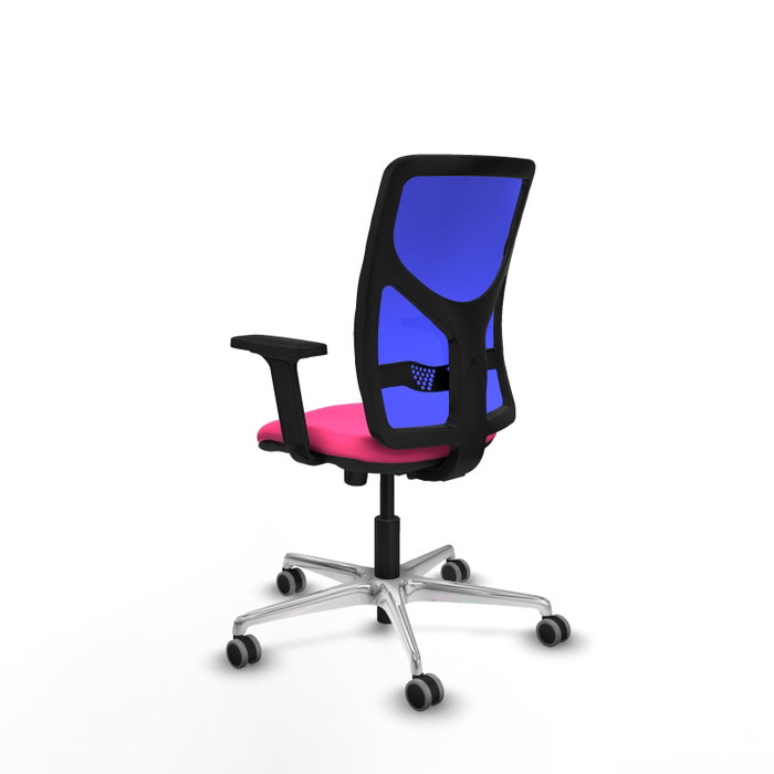PIQUERAS Y CRESPO Silla de oficina Motilla Rosa y Azul con Mecanismo Sincro PIQUERAS Y CRESPO Silla de oficina Motilla Rosa y Azul con Mecanismo Sincro