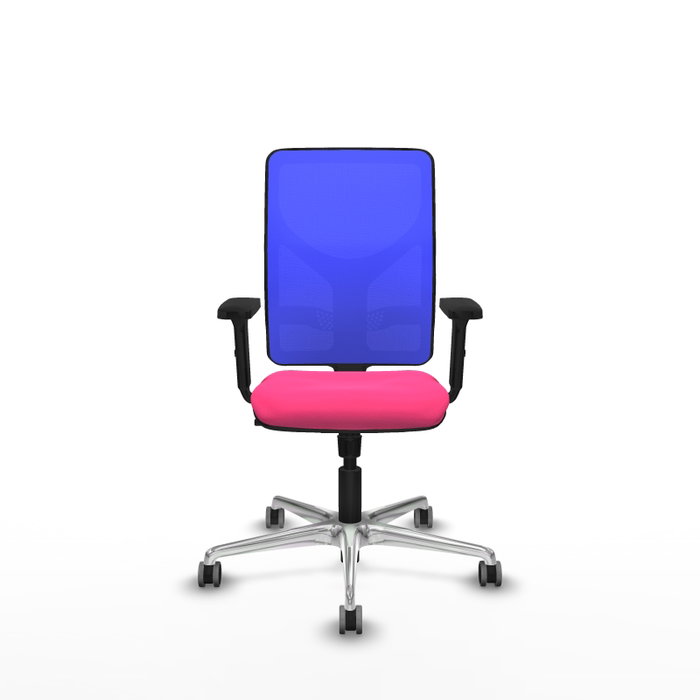 PIQUERAS Y CRESPO Silla de oficina Motilla Rosa y Azul con Mecanismo Sincro PIQUERAS Y CRESPO Silla de oficina Motilla Rosa y Azul con Mecanismo Sincro