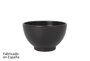 Azofra Pack de 20 Bowls para Desayuno Negro Mate con Pie 15 x 9 cm