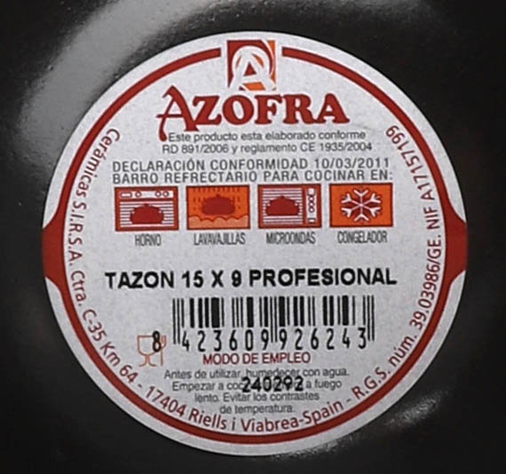 Azofra Pack de 20 Bowls para Desayuno Negro Mate con Pie 15 x 9 cm