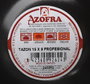 Azofra Pack de 20 Bowls para Desayuno Negro Mate con Pie 15 x 9 cm