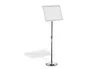 Durable Atril de Pie para Expositores A3, Soporte Plegable de Aluminio Plata, Altura Ajustable 860-1290mm, Marco Giratorio Vertical/Horizontal, Referencia 3335-16