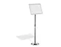 Durable Atril de Pie para Expositores A3, Soporte Plegable de Aluminio Plata, Altura Ajustable 860-1290mm, Marco Giratorio Vertical/Horizontal, Referencia 3335-16