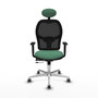 PIQUERAS Y CRESPO Silla de oficina Jorquera con mecanismo Sincro/Traslack Verde esmeralda