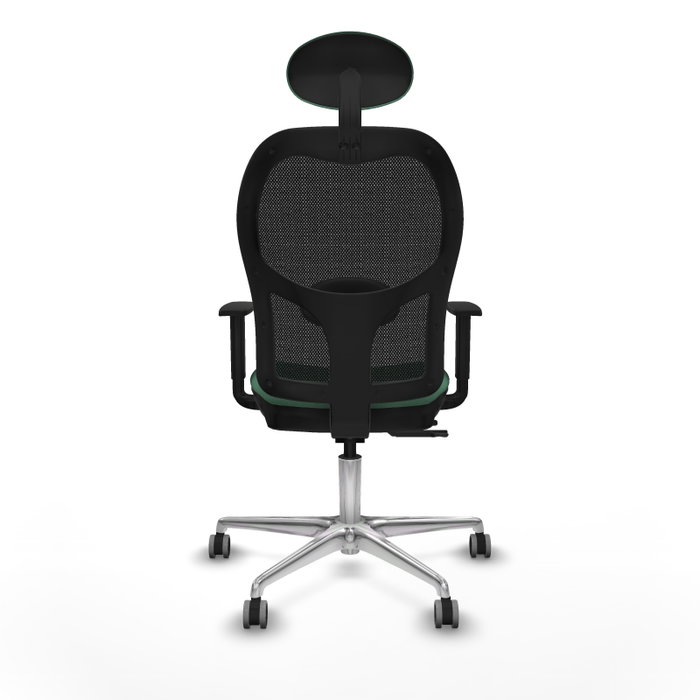 PIQUERAS Y CRESPO Silla de oficina Jorquera con mecanismo Sincro/Traslack Verde esmeralda
