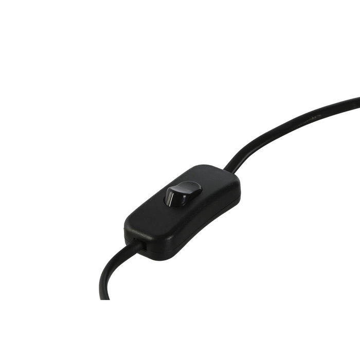 DKD Home Decor Lámpara de Sobremesa de Aluminio Patinado Negro