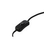 DKD Home Decor Lámpara de Sobremesa de Aluminio Patinado Negro