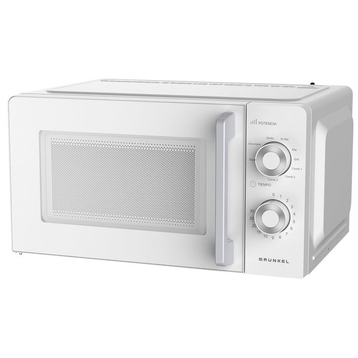 Grunkel Microondas con Grill 700W 20L Blanco