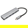 Digitus Hub USB-C 4 Puertos USB 3.1 Type-C Plata 5000 Mbit/s Aluminio